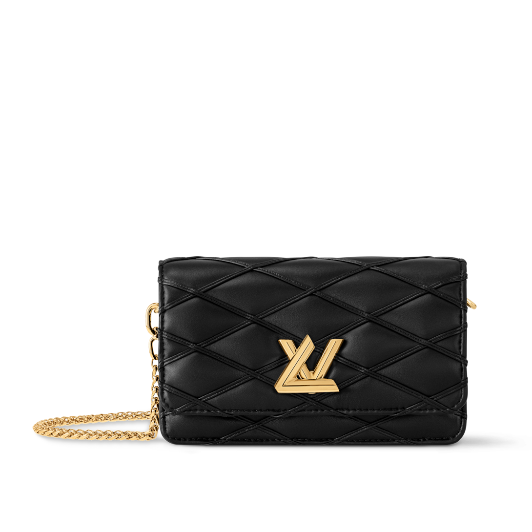ラグジュアリー♪【LOUIS VUITTON】Wallet on Chain GO-14 black Wallet On Chain GO-14 Malletage Leather - Wallets and Small